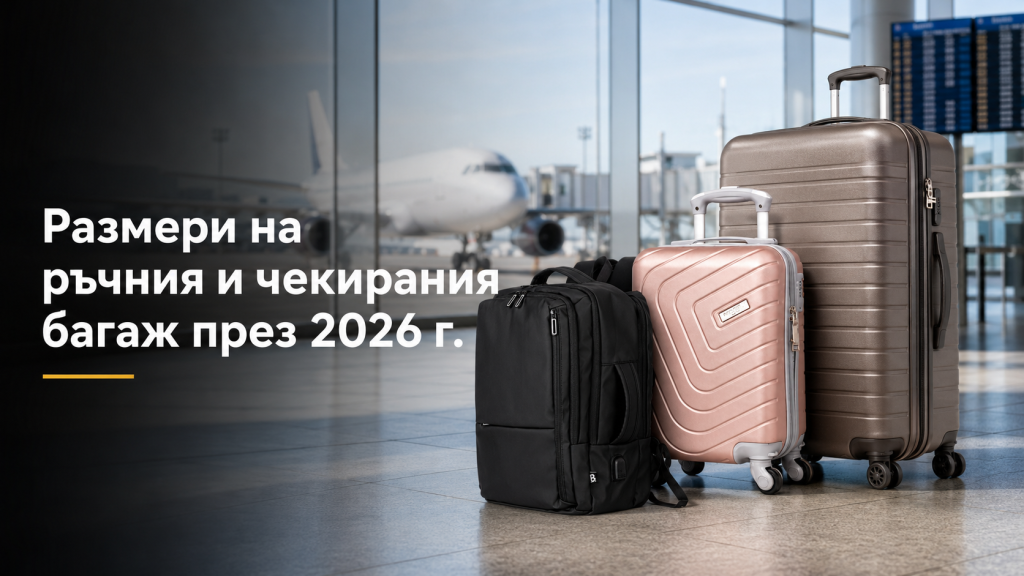 Размери на ръчния и чекирания багаж през 2026 г.